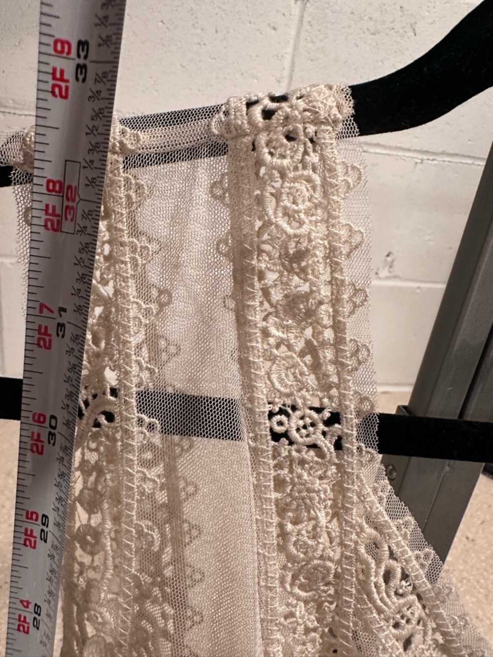 Free People Victoria Ivory Lace Mesh Sheer Sleeveless Mini Dress Lace Size 4 NWT - Picture 14 of 16